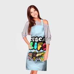 Фартук кулинарный Toca Life: Logo, цвет: 3D-принт — фото 2