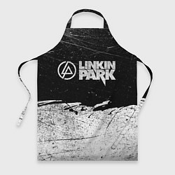 Фартук кулинарный Линкин Парк Лого Рок ЧБ Linkin Park Rock, цвет: 3D-принт