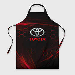 Фартук кулинарный Toyota Неоновые соты, цвет: 3D-принт