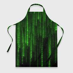 Фартук кулинарный Матрица двоичный код, цвет: 3D-принт