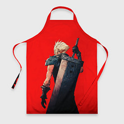 Фартук кулинарный Клауд С мечом final fantasy, цвет: 3D-принт