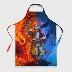 Фартук Аказа и Ренгоку противостояние клинок рассекающий