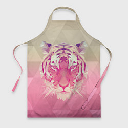 Фартук кулинарный Тигр лоу поли, цвет: 3D-принт