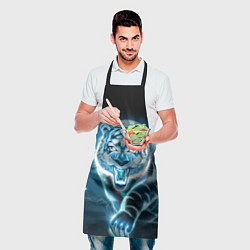 Фартук кулинарный НЕНОНОВЫЙ ТИГР 2022 NEON TIGER NEW YEAR, цвет: 3D-принт — фото 2