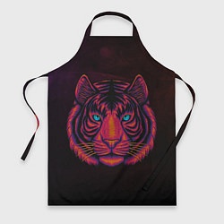 Фартук кулинарный Тигр Tiger голова, цвет: 3D-принт