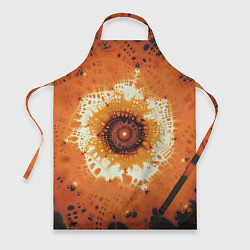 Фартук кулинарный Оранжевый взрыв - коллекция Путешествие - Хуф и Ся, цвет: 3D-принт