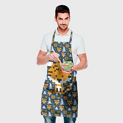 Фартук кулинарный Вязаный тигренок, цвет: 3D-принт — фото 2