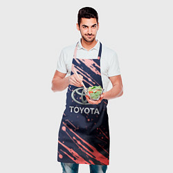 Фартук кулинарный Toyota градиент, цвет: 3D-принт — фото 2