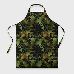Фартук кулинарный Темные тропические листья, цвет: 3D-принт