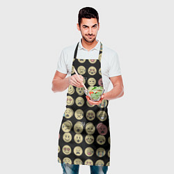 Фартук кулинарный Смайлики эмодзи паттерном, цвет: 3D-принт — фото 2