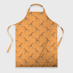 Фартук кулинарный Жирафы паттерн, цвет: 3D-принт