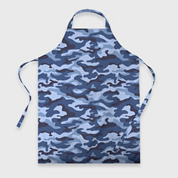 Фартук кулинарный Синий Камуфляж Camouflage, цвет: 3D-принт
