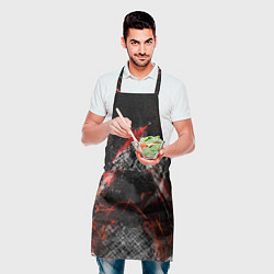 Фартук кулинарный Синдзи в роботе Евангелион ГЛИЧ, цвет: 3D-принт — фото 2