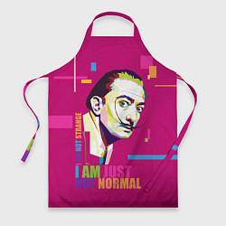 Фартук кулинарный Salvador Dali: I am just not normal, цвет: 3D-принт