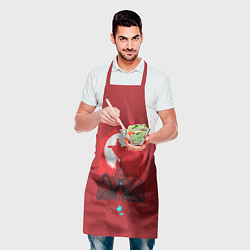 Фартук кулинарный Link red art, цвет: 3D-принт — фото 2