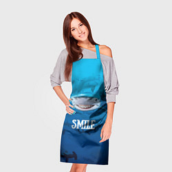 Фартук кулинарный Акула смайл, цвет: 3D-принт — фото 2