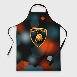 Фартук кулинарный Lamborghini - Размытие, цвет: 3D-принт