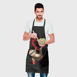 Фартук кулинарный Ленивая любовь, цвет: 3D-принт — фото 2