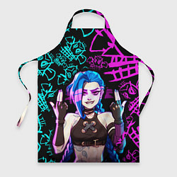 Фартук кулинарный JINX ДЖИНКС NEON PATTERN, цвет: 3D-принт