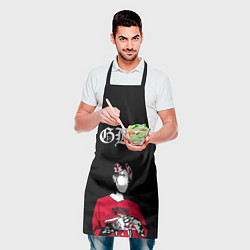Фартук кулинарный Lil Peep GBC Лил Пип Надпись, цвет: 3D-принт — фото 2