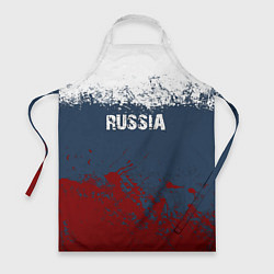 Фартук кулинарный Россия - краски, цвет: 3D-принт