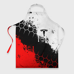 Фартук кулинарный ТЕСЛА TESLA ЭЛЕКТРОМОБИЛИ, цвет: 3D-принт