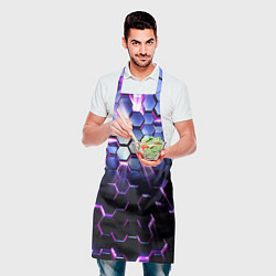 Фартук кулинарный Соты - 3d, цвет: 3D-принт — фото 2