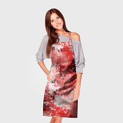 Фартук кулинарный Спортивный камуфляж Пикси - Гранат, цвет: 3D-принт — фото 2