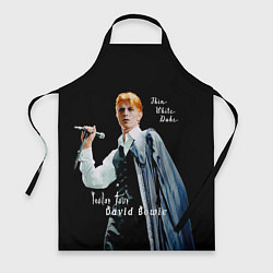 Фартук кулинарный Thin White Duke David Bowie Isolar Tour, цвет: 3D-принт