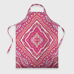 Фартук кулинарный Абстракция Узор розового цвета, цвет: 3D-принт