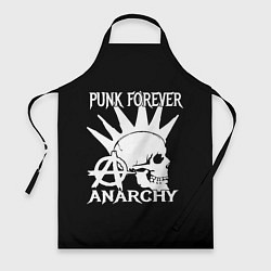 Фартук кулинарный PUNK FOREVER ANARCHY, цвет: 3D-принт