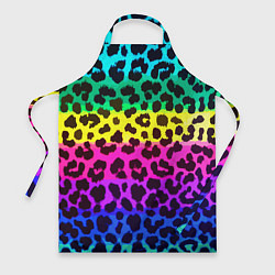 Фартук кулинарный Leopard Pattern Neon, цвет: 3D-принт