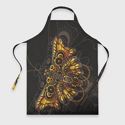 Фартук кулинарный Бабочка Стимпанк, цвет: 3D-принт