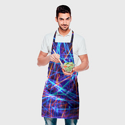 Фартук кулинарный Neon pattern Fashion 2055, цвет: 3D-принт — фото 2