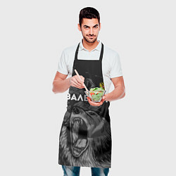 Фартук кулинарный Валерий Россия Медведь, цвет: 3D-принт — фото 2