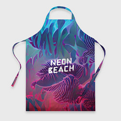 Фартук кулинарный Neon beach, цвет: 3D-принт