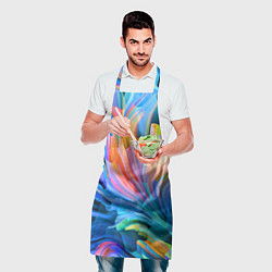 Фартук кулинарный Красочный абстрактный паттерн Лето Colorful Abstra, цвет: 3D-принт — фото 2
