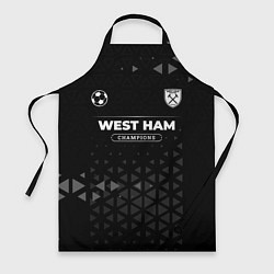 Фартук кулинарный West Ham Champions Uniform, цвет: 3D-принт