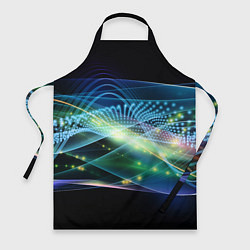 Фартук Неоновые блуждающие огни Абстракция Neon Wandering