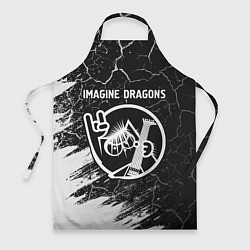 Фартук кулинарный Imagine Dragons - КОТ - Краски, цвет: 3D-принт