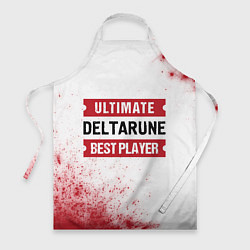 Фартук Deltarune: красные таблички Best Player и Ultimate