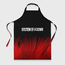 Фартук кулинарный System of a Down Red Plasma, цвет: 3D-принт