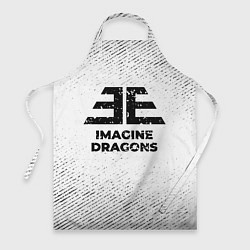 Фартук Imagine Dragons с потертостями на светлом фоне