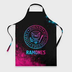 Фартук кулинарный Ramones Neon Gradient, цвет: 3D-принт