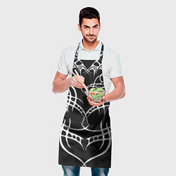 Фартук кулинарный Татуированный воин, цвет: 3D-принт — фото 2