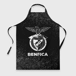 Фартук кулинарный Benfica с потертостями на темном фоне, цвет: 3D-принт