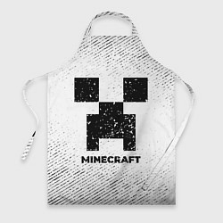 Фартук Minecraft с потертостями на светлом фоне