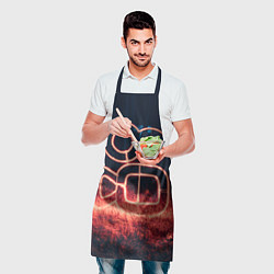 Фартук кулинарный Неоновая камера во тьме, цвет: 3D-принт — фото 2