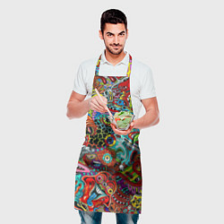 Фартук кулинарный Радужная картина, цвет: 3D-принт — фото 2