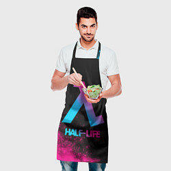 Фартук кулинарный Half-Life - neon gradient, цвет: 3D-принт — фото 2